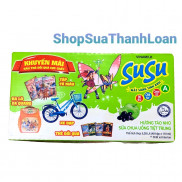 [HSD T11-2021] [SƯU TẦM QUÀ] SỮA CHUA UỐNG SUSU IQ HƯƠNG TÁO NHO - THÙNG 48 HỘP X 110ML